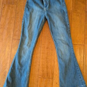Hollister Medium Blue Flare Jeans - Size 00 Regular or 23 Regular